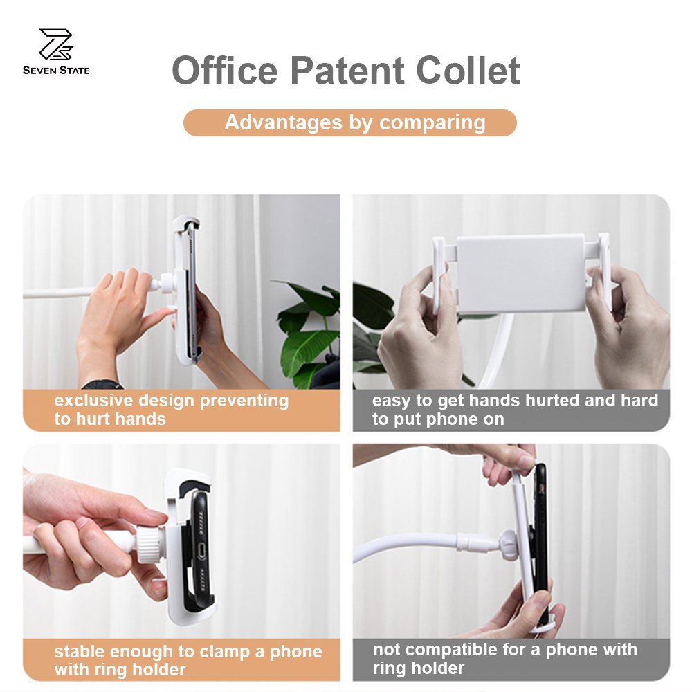 Mobile phone accessories 360 Degree Rotation Smart Phone Holder Lazy Cell Phone Holder And Tablet Holder