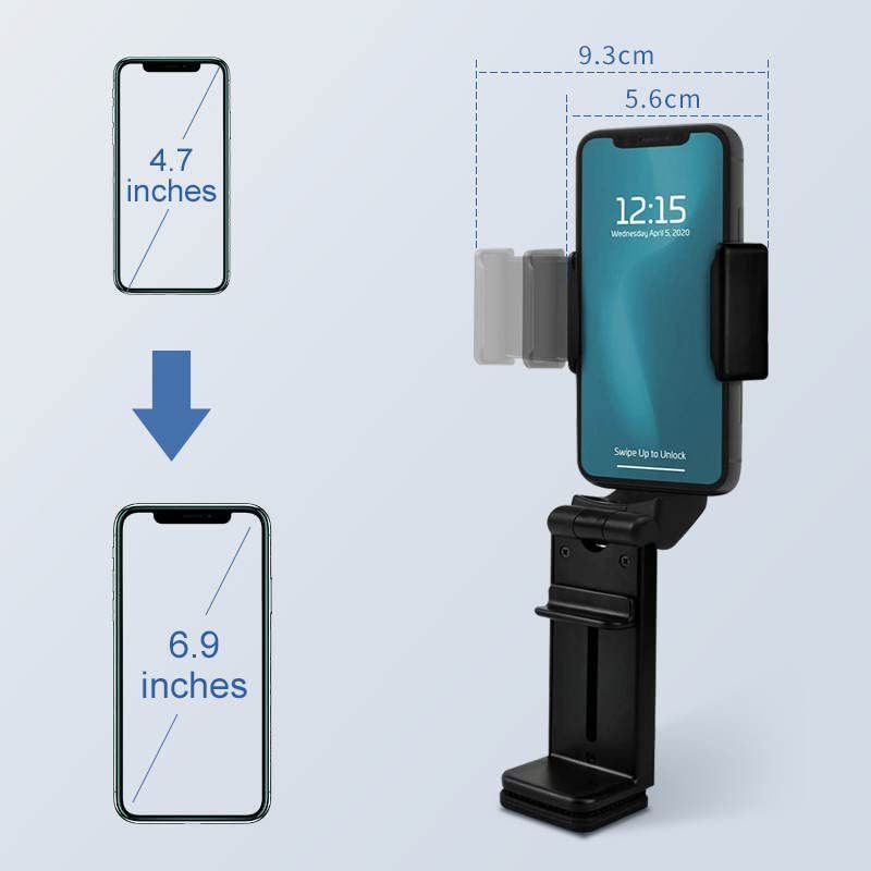 Universal Foldable Airplane in Flight Cell Phone Media Holder Mount 360 Degree Desk Mobile Phone Holder For Travel Table Tray