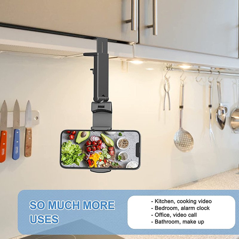 Universal Foldable Airplane in Flight Cell Phone Media Holder Mount 360 Degree Desk Mobile Phone Holder For Travel Table Tray