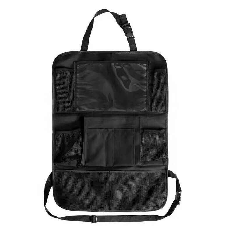 Hanging Travel Kick Mat Storage Box Multifunctional Car Seat Back Storage Bag Tablet Holder Durable Car Organizer