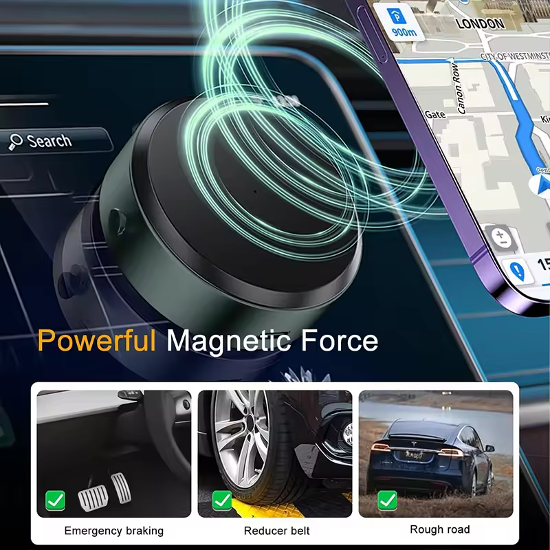 Multi-function Flexible and Stable Car Phone Holder Magnetic Vacuum Suction Cup Portable Car Dashboard Magnetic Phone Holder