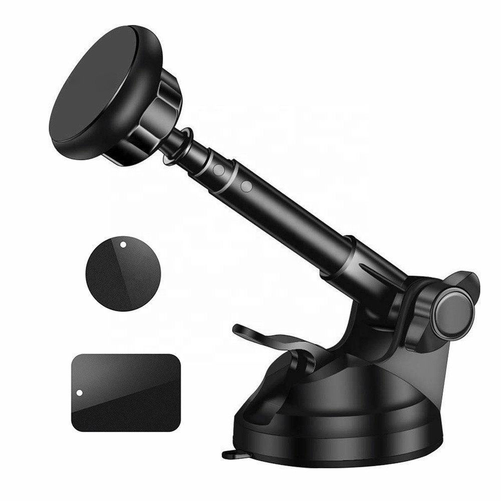 Vnew Hot sell Smart Car Holder 360 Degree Rotate Magnetic Car Phone Holder With 6-Strong Magnets and Metal Telescopic Arm