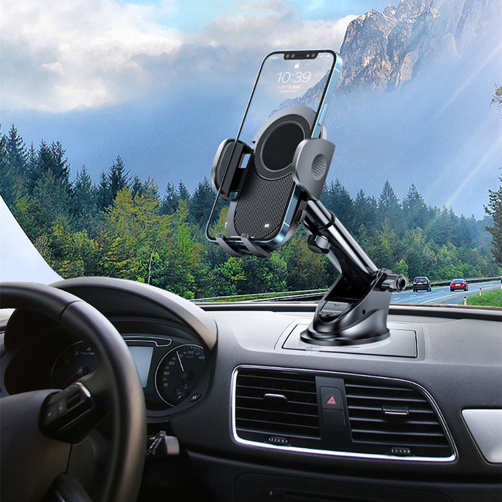 New vacuum suction cup car phone holder for dashboard 360 degree rotation universal holder for mobile phone in the car