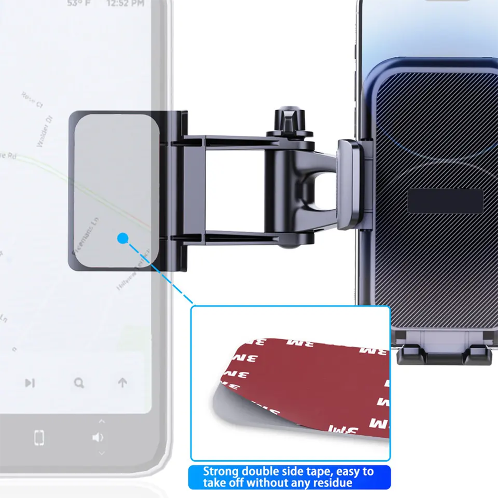 Adjustable Tablet Sticky Mount 360 Degree Rotation Universal Foldable Phone Holder For Electric Car Display Screen