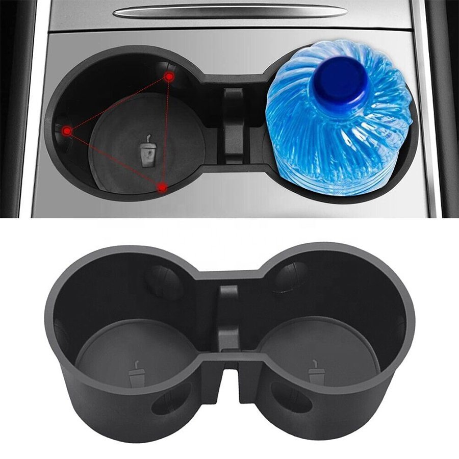 Car Interior Accessories TPE Center Console Car Cup Holder For Tesla Model 3 Model Y