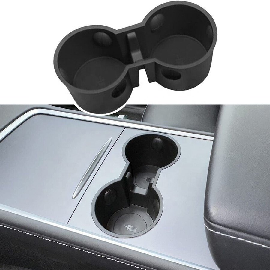 Car Interior Accessories TPE Center Console Car Cup Holder For Tesla Model 3 Model Y