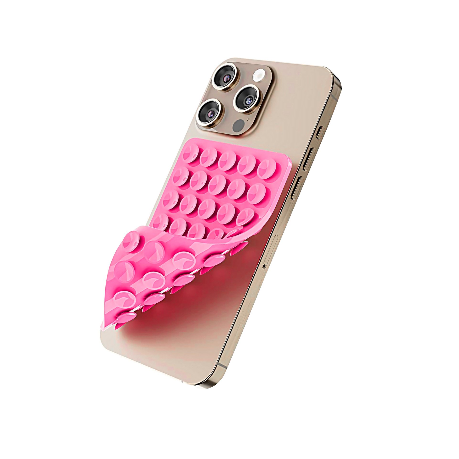 Custom Anti Slip 40 Cup Hands Free Silicone Suction Cup Adhesive Mount Mat Mobile Phone Holder Silicone Sucker