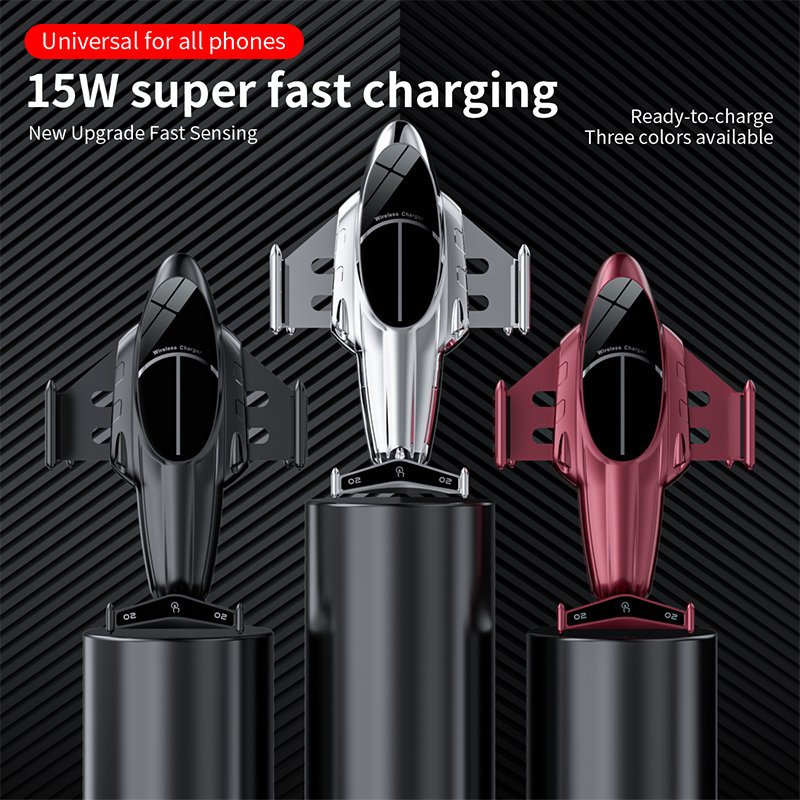 Newly Version Magnet R2 Smart Sensor Air Vent R3 Car Phone Holder R1 10w 3 in 1 Car Mount 15W Magnetic S5 Wireless Car Charger