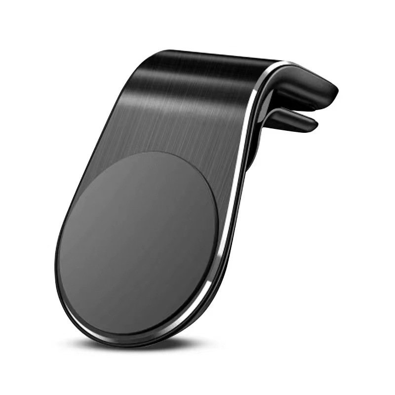 L-Type Magnetic Car Phone Holder GPS Mount Holder Air Vent Clip 360 Metal Magnet Phone Stand For iPhone 12 11 pro Huawei Xiaomi