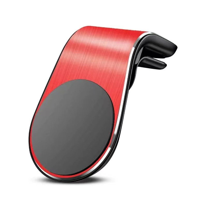 L-Type Magnetic Car Phone Holder GPS Mount Holder Air Vent Clip 360 Metal Magnet Phone Stand For iPhone 12 11 pro Huawei Xiaomi