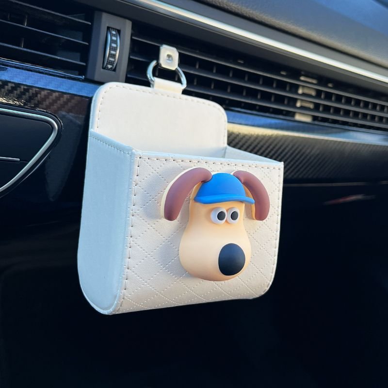 RTS Car air outlet storage pocket mobile phone hanging bag creative car sundries storage box hanging storage