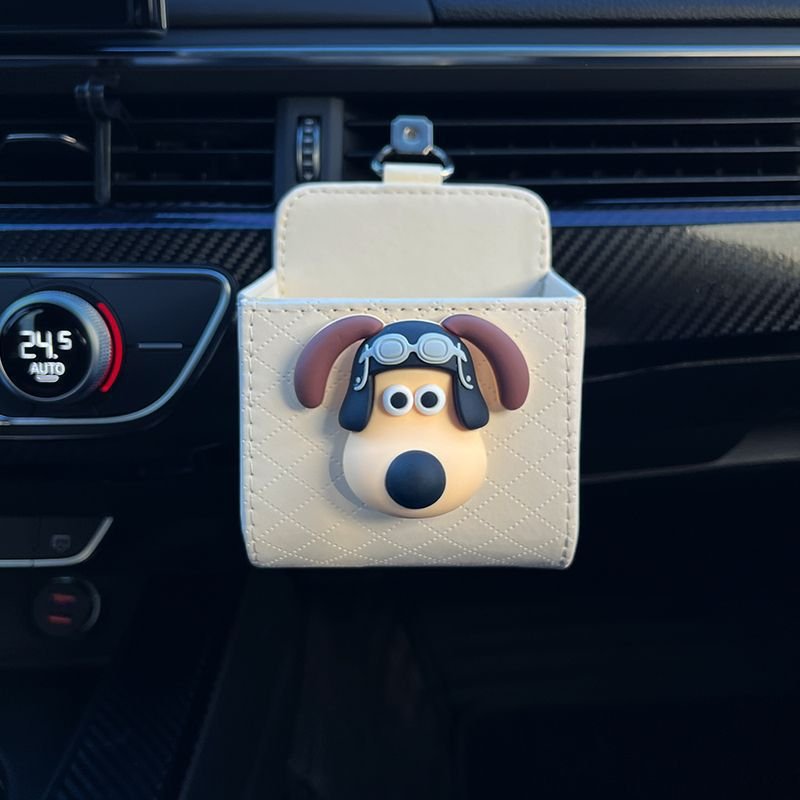 RTS Car air outlet storage pocket mobile phone hanging bag creative car sundries storage box hanging storage
