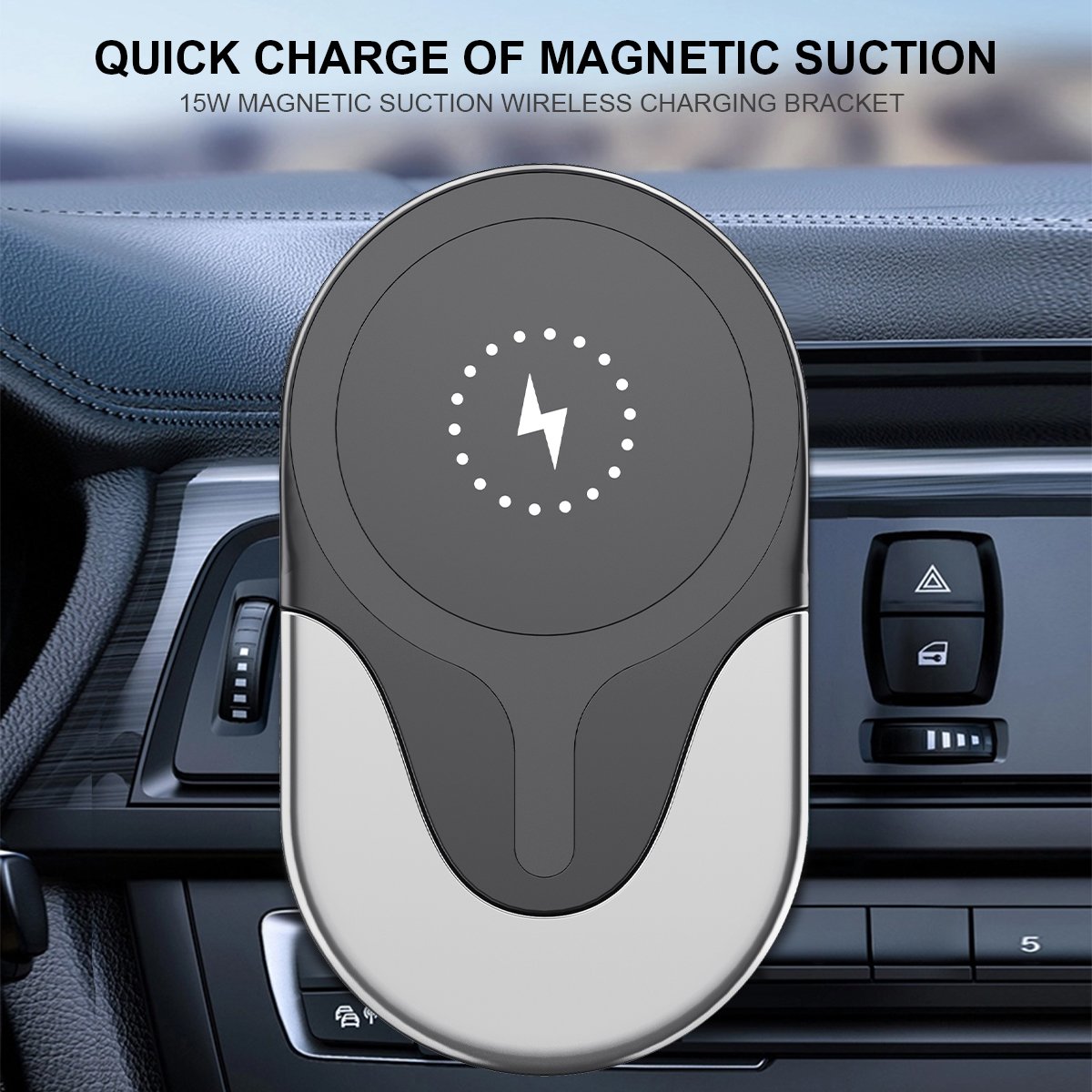 Factory Direct Smart Portable 15 Watt Fast Charging Special Magnetic Wireless Charger In Car For Land Rover