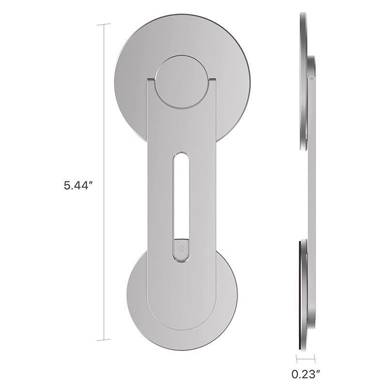 Foldable Phone Stand Laptop Screen Side Mount Magnetic Holder Aluminum Alloy Magnetic Laptop Phone Holder For iPhone Laptop