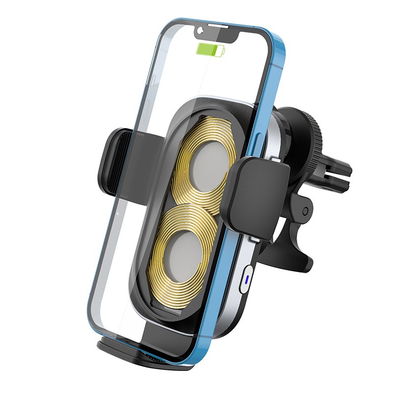 Dual Coil 15W Fast Charging Auto Sensing Charger Phone Holder Wireless Car Charger for Samsung Galaxy Z FLIP