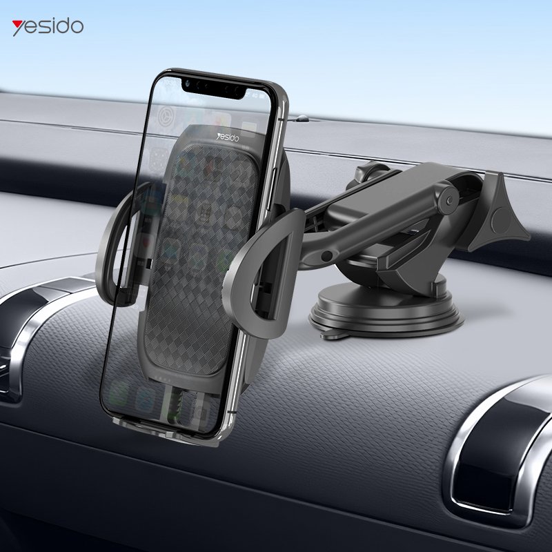 C111 360 Degree Flexible Universal Dashboard Car Truck Mobile Smart Cell Phone Clip Clamp Mount Stand Support Bracket Holder