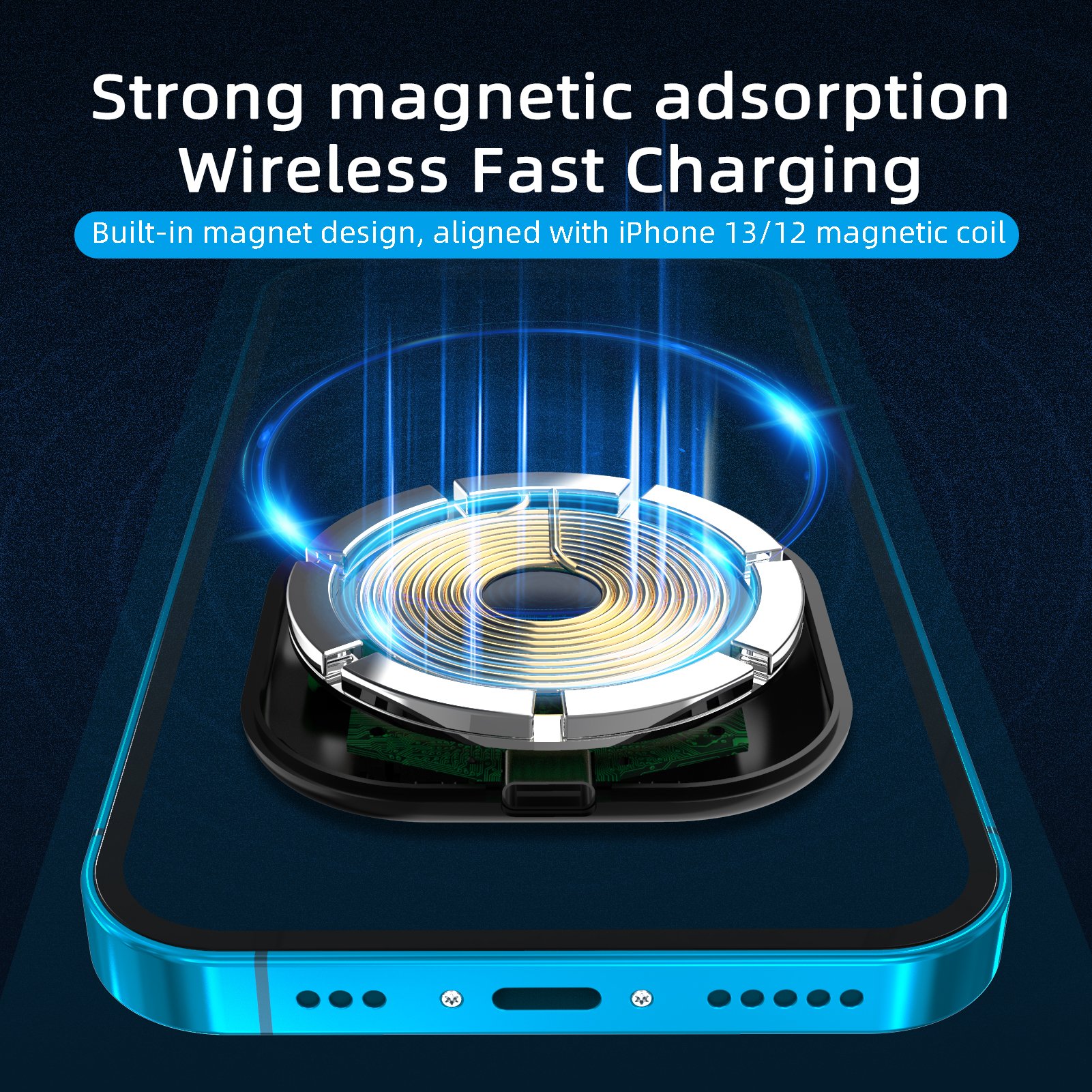 Fast qi wireless car charger magnetic phone holder air vent phone mount smart car wireless charger phone holder