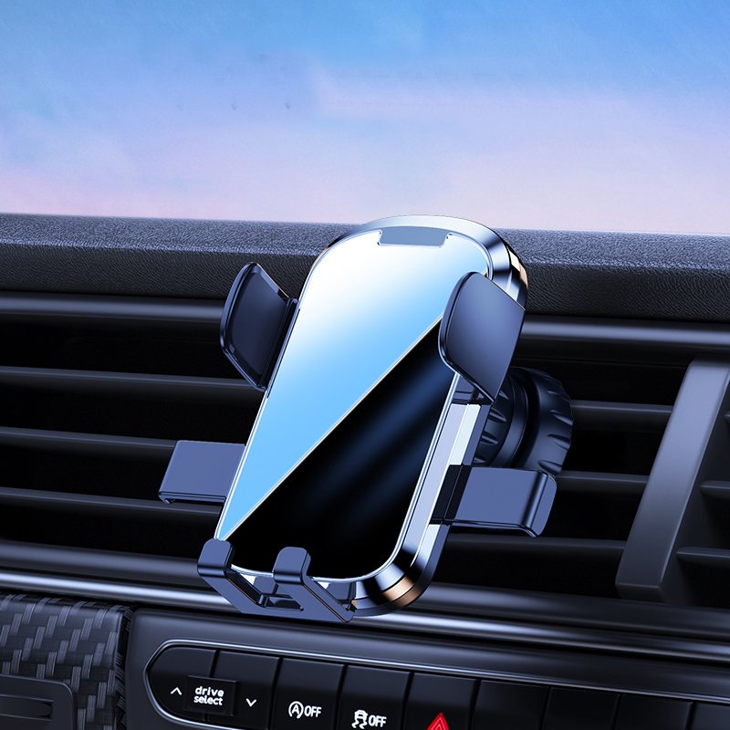 smart phone cell mobile holders bracket hook clip universal car air vent mount automatic block gravity phone holder