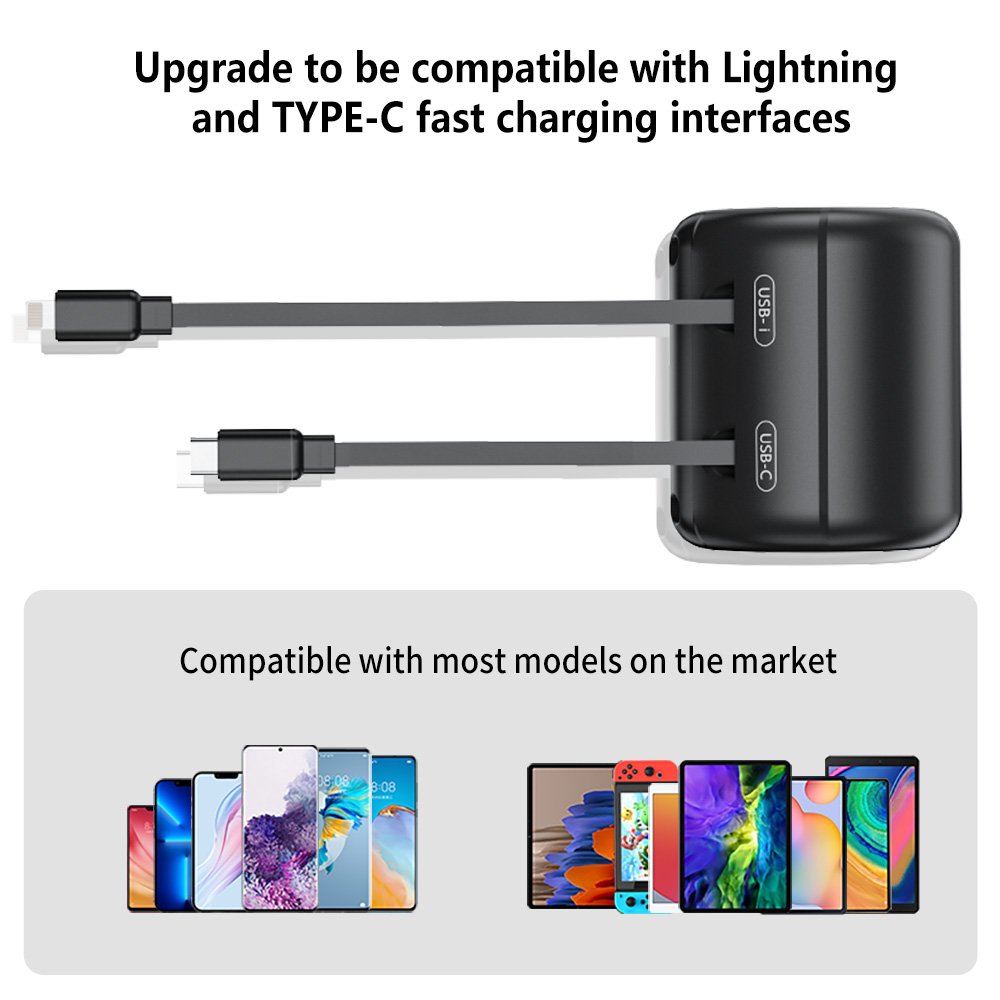 Factory Retractable Car Charger 3 in 1 Car Fast Charging Car Retractable Charge