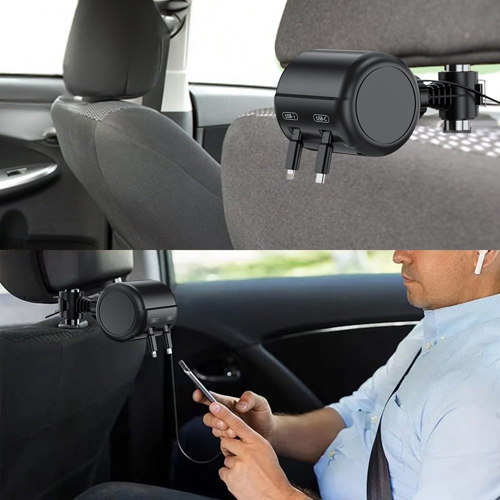 Factory Retractable Car Charger 3 in 1 Car Fast Charging Car Retractable Charge