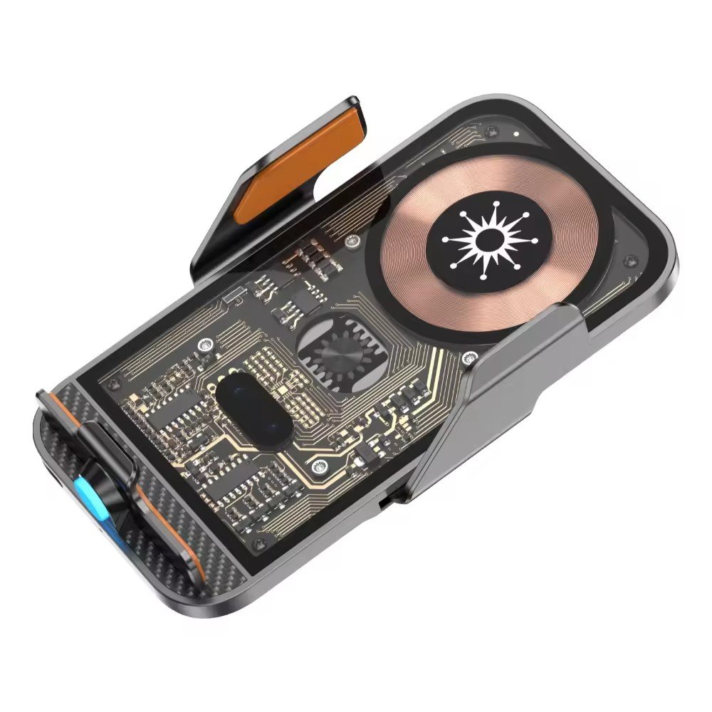 15W Car Bracket Metal Punk Transparent Infrared Induction Air Outlet Mobile Phone Car Wireless Charger