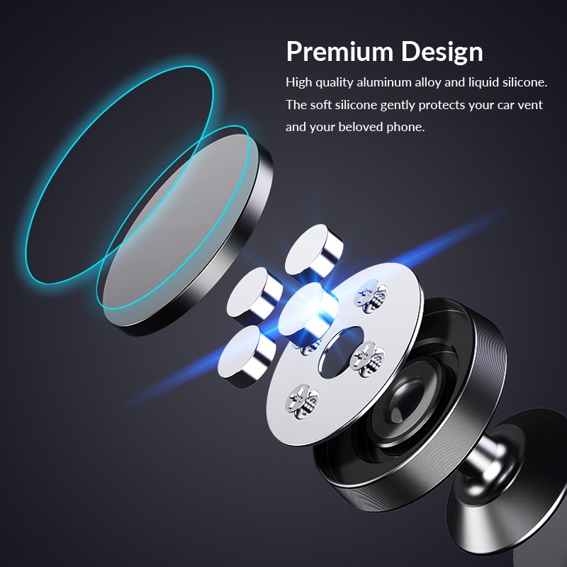 Factory Hot Sales Well Priced 360 Degree Rotating Strong Magnetic Car Phone Holder