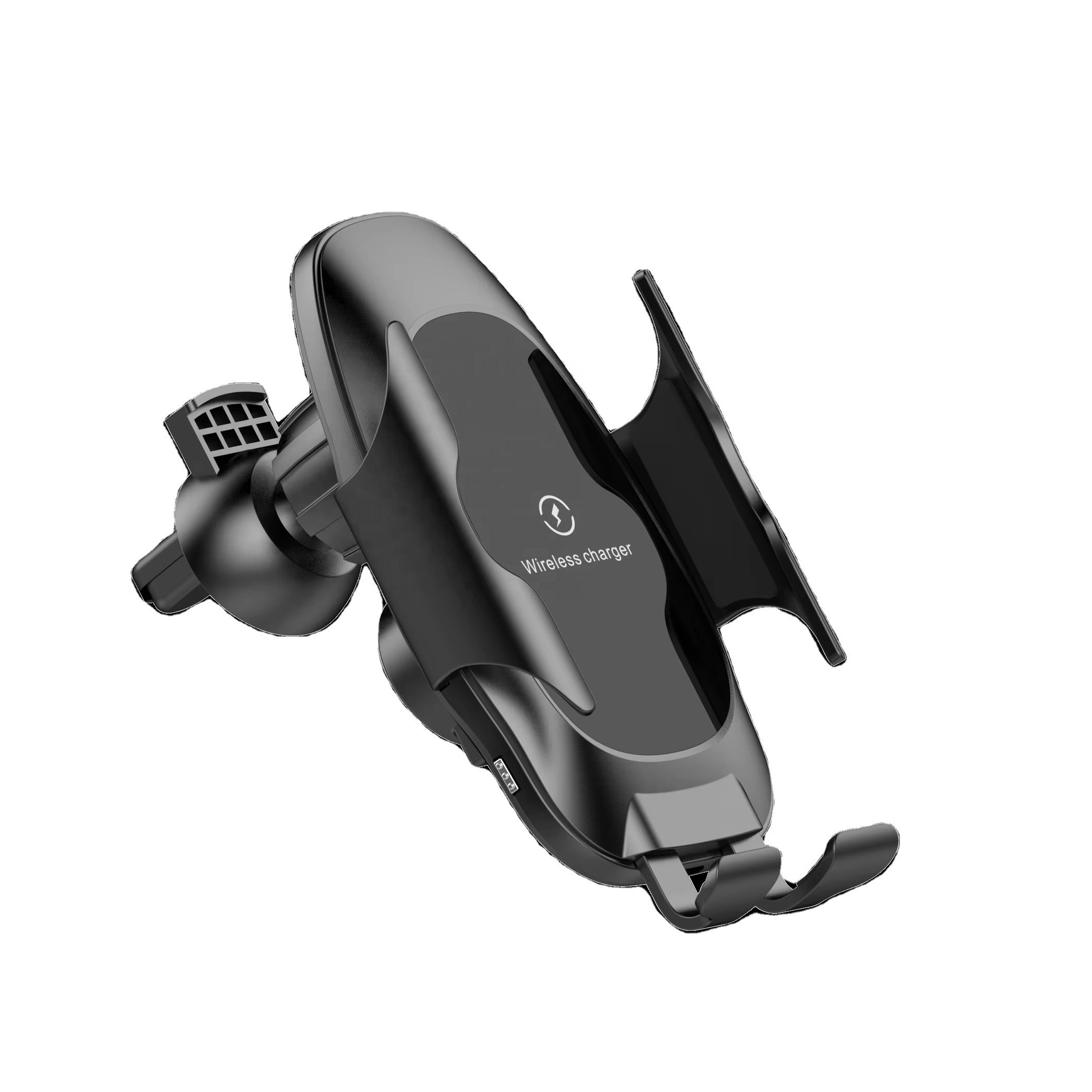 New Design Auto-Clamping Car Phone Air Vent Mount Holder 15W Fast Charging Wireless Car Charger Mobile Phone Charging Car Holder
