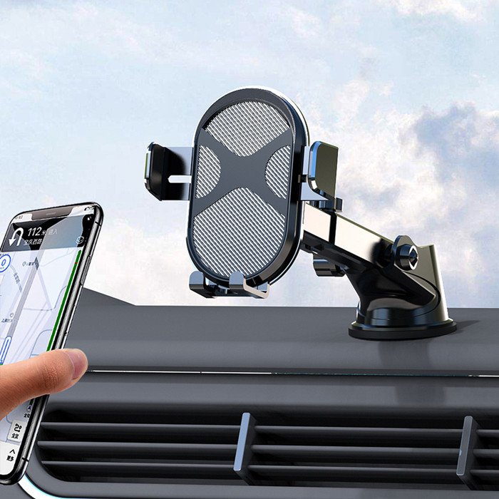 Rotate 360 Cell Phone Holder Windshield Dashboard Support Suction Cup Car Mount