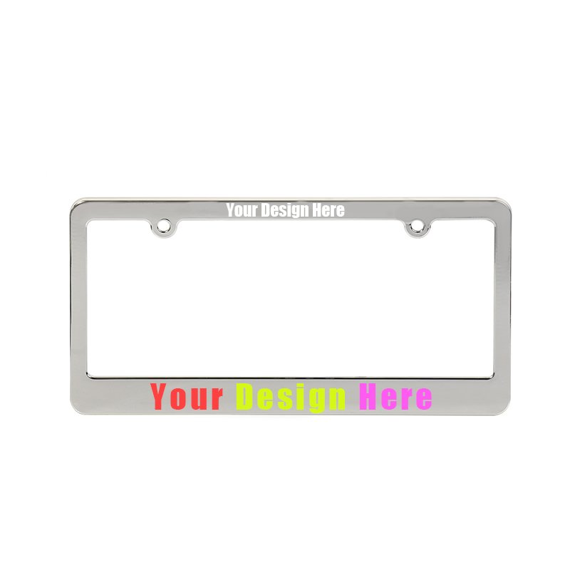 Low MOQ Design License Plate Frame Holder Cover Wholesale US Car Number License Plate Frame Plastic Custom License Plate Frames