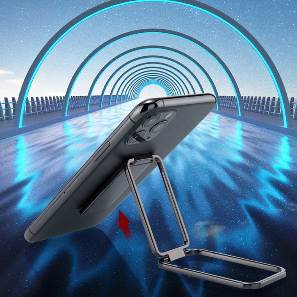 Adjustable Foldable Multi Angle Hand Grip Mount Metal Double Ring Phone Stand Finger Kickstand Car Magnetic Mobile Phone Holder
