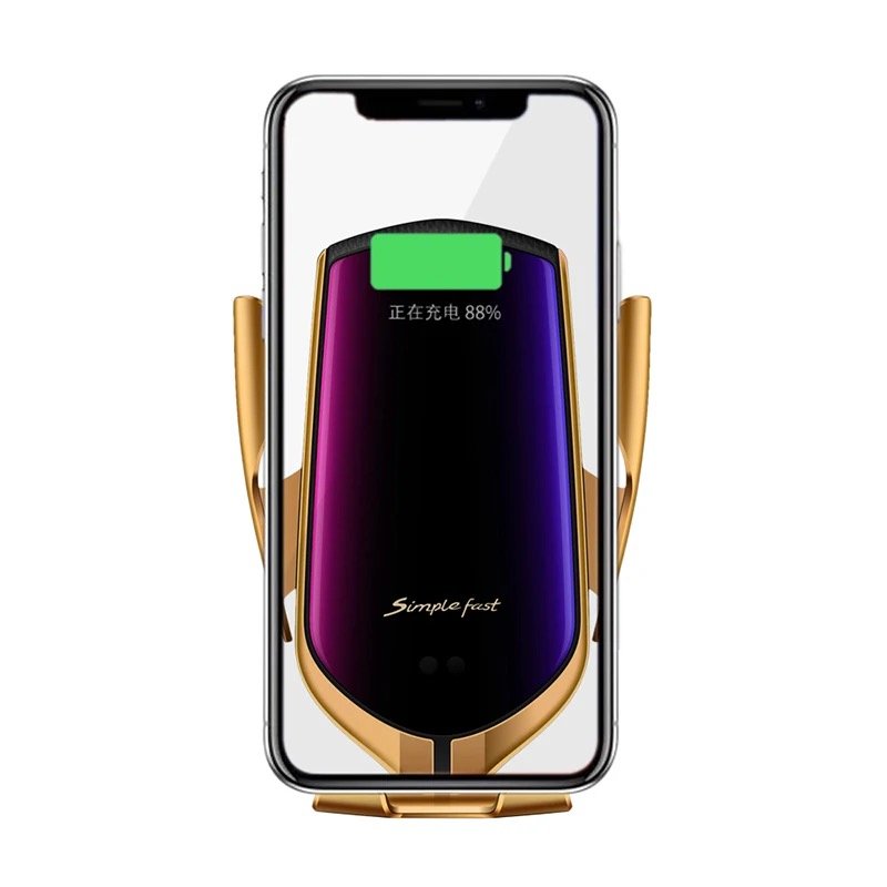 Wholesale Car Accessories 10W Wireless Car Charging Holder smart Sensor Portable Phone Holder Car Charger adapter