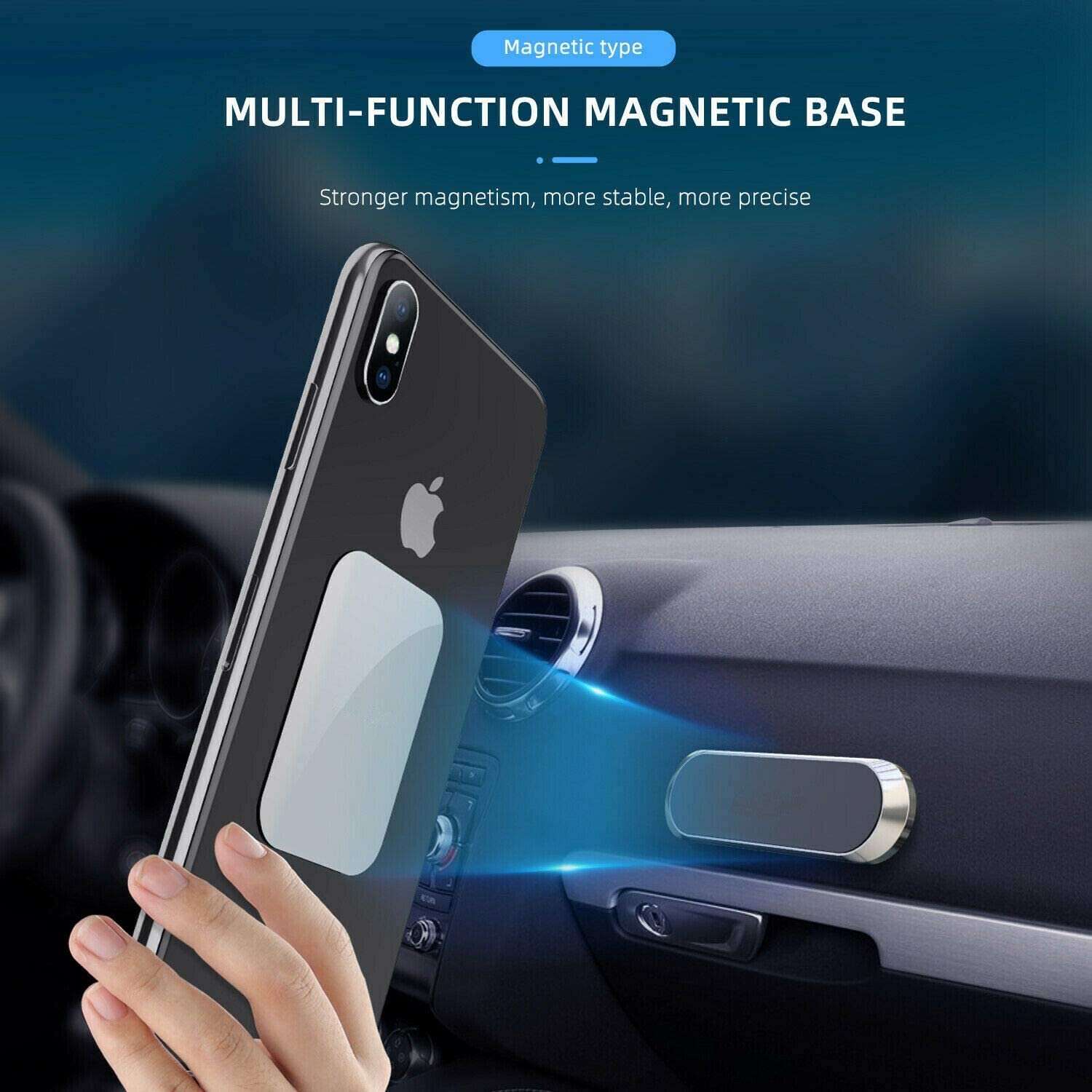 Mobile Phone Accessories Magnetic Car Phone Holder Mini Magnet Mount Mobile Support Smartphone Stand Car Phone Stand