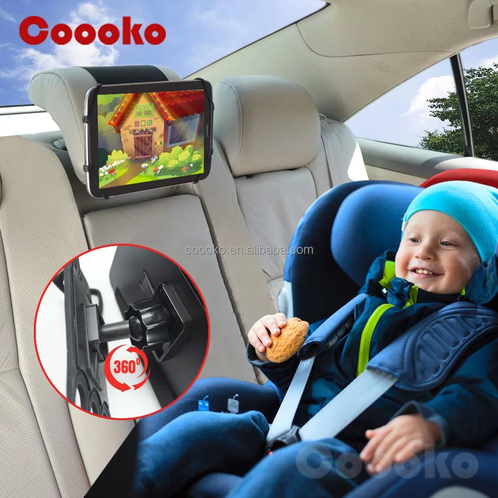 Car Tablet Holder for Kids Directly Rotating iPad Holder Car Back Seat Universal Headrest Tablet Mount