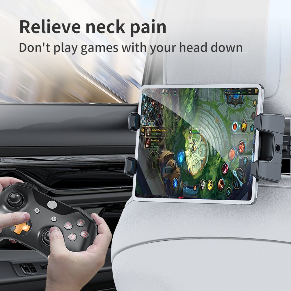 Tablet Holder for Car Car Back Seat for iPad Holder Tablet Mount Road for Kid for All Cell Phone & iPad Pro/Air/Mini