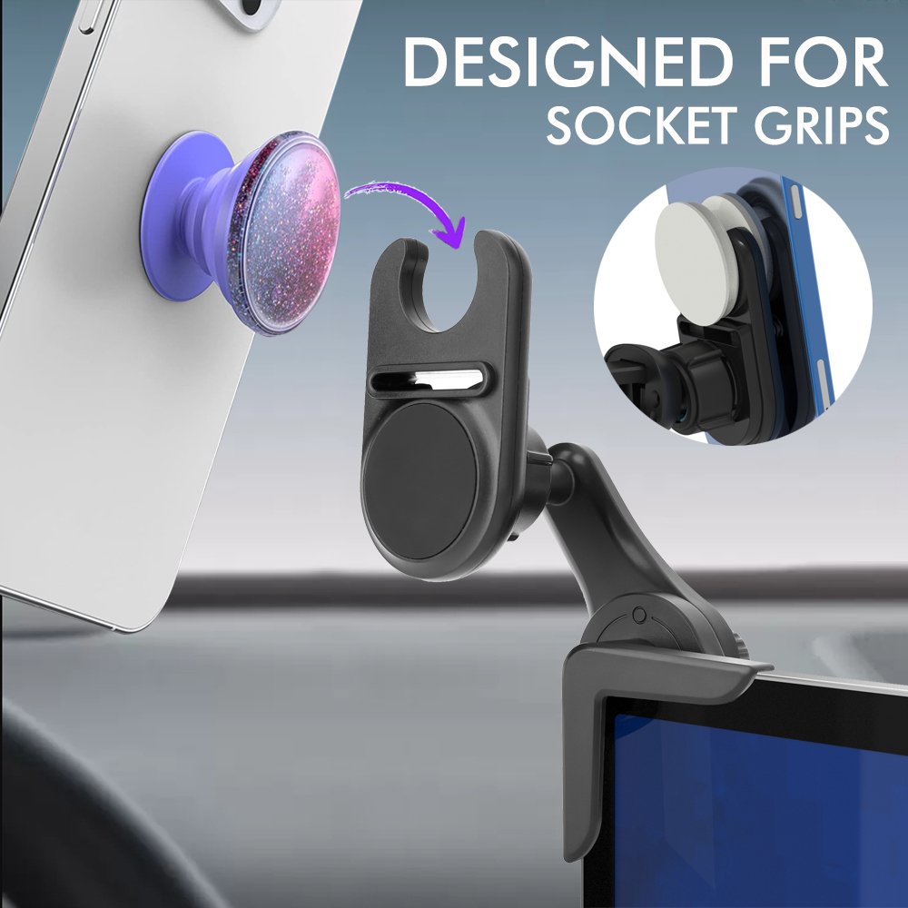 3-in-1 360 Rotating magnetic car phone mount Socket Car Mount for Phone Holder Stand Dashboard Magnetic Car Phone Holder