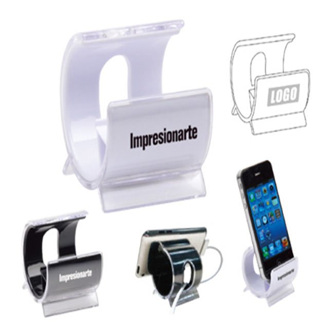 Custom Promotional Wholesale Plastic Double Wall Mobile Phone Stand Holder