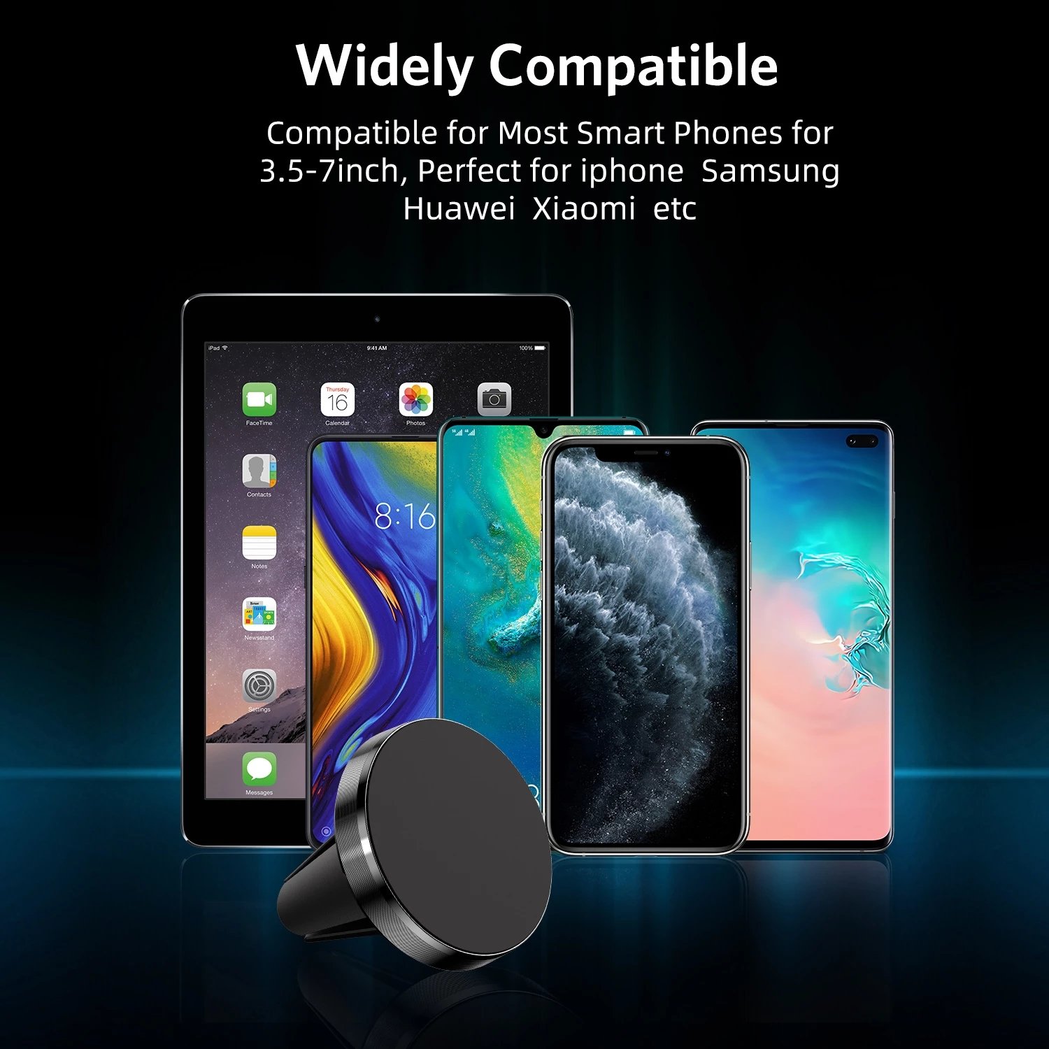 Magnetic Car Phone Holder For iPhone Samsung Huawei Xiaomi Air Vent Mount in Car Metal Magnet Stand Mobile Phone Support