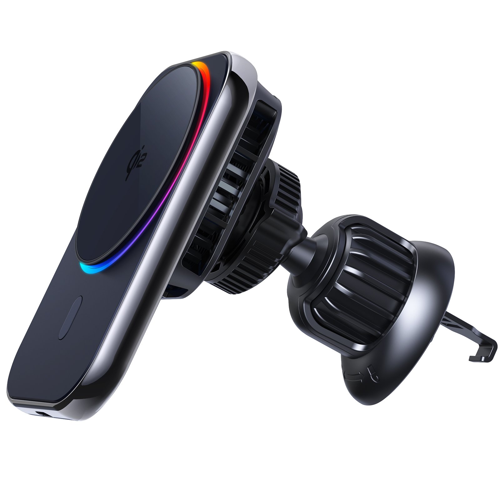 Qi2 Certification Ice Cooling ColdMagnetic Car Mount Charger RGB Light Wireless Car Charger Holder