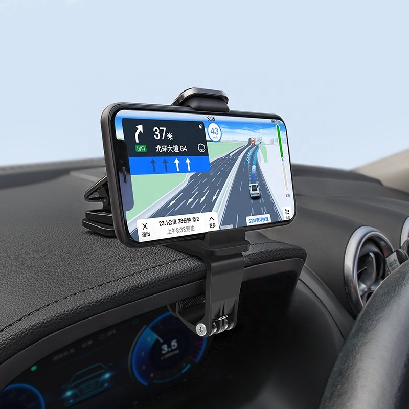 Car Accessories Car Phone Holder 360 Rotation for Dashboard Windshield Electroplate Cell Mobile Phone Holder Stand Mount