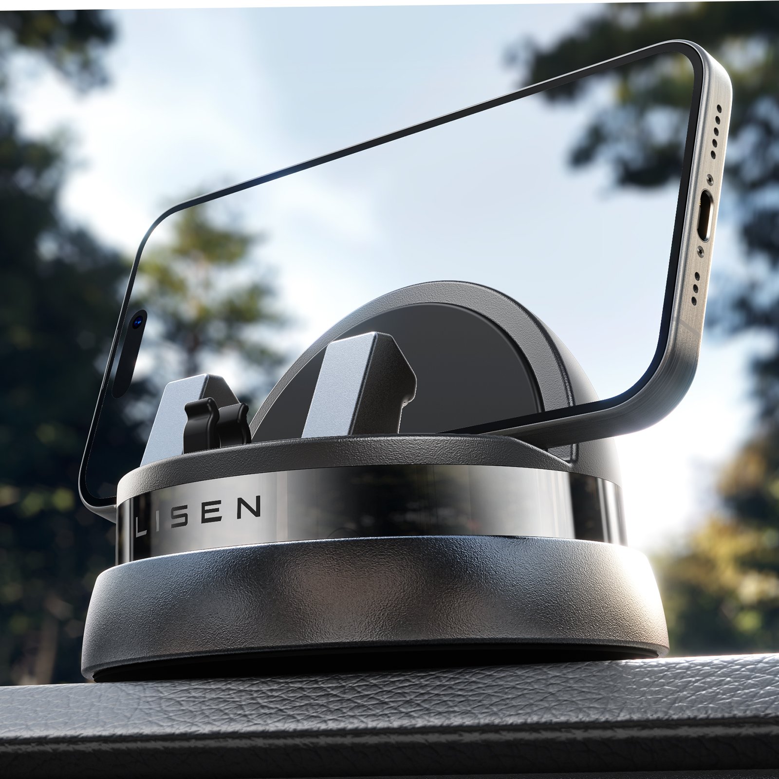LISEN Hot Sales Cellphone Holder Air Vent SmartphonesMagnetic Suction Car Mount Mobile Phone Holder