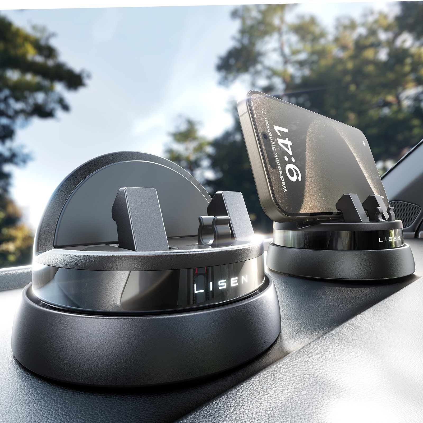 LISEN Hot Sales Cellphone Holder Air Vent SmartphonesMagnetic Suction Car Mount Mobile Phone Holder