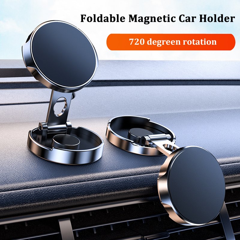 Phone Bracket H500 Quality Foldable Vehicle Air Mount 720 Rotation Built-in Strong Magnets Case Universal Magnetic Car Holder