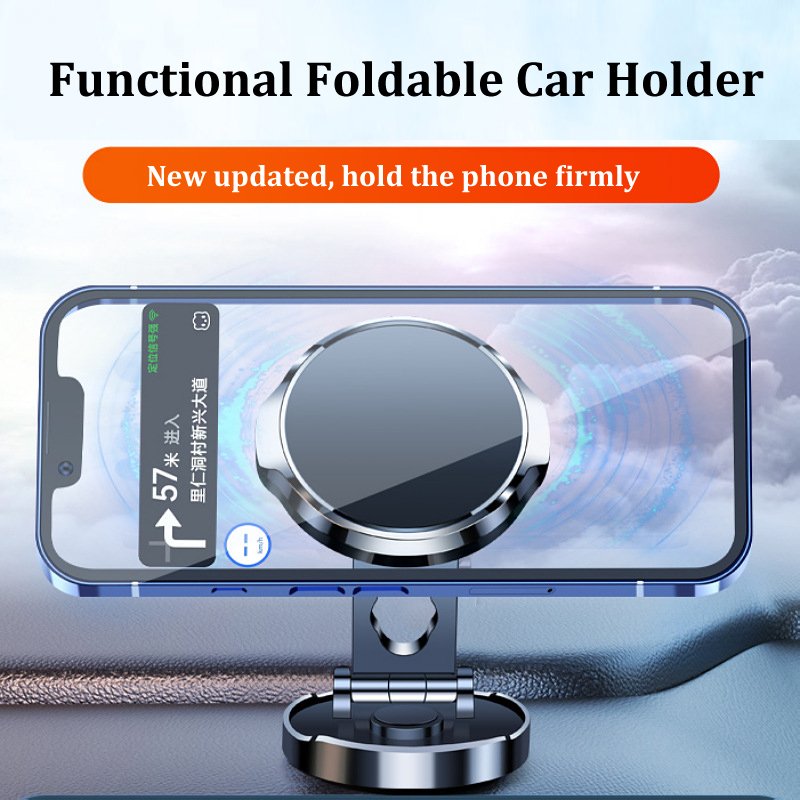 Phone Bracket H500 Quality Foldable Vehicle Air Mount 720 Rotation Built-in Strong Magnets Case Universal Magnetic Car Holder