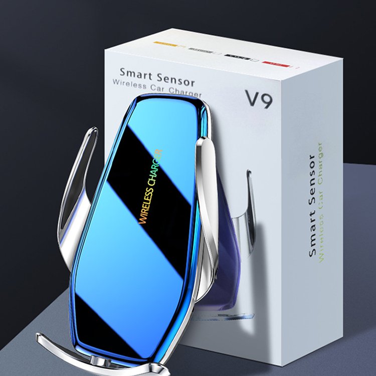 Magnetic Charging Mobile Phone Car Holder 15w Wireless Car Charger Mount Auto-sensing Car Phone Holder