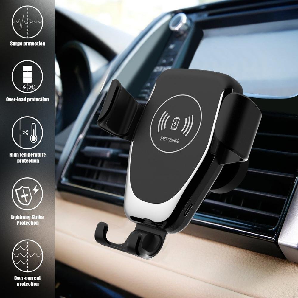 Relee Hot Selling Mobile Phone Charging Holder Car High Quality Fast Phone Car Phone Holder Wireless Charger