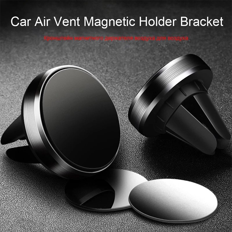 Hot Selling Round Phone Holder Car Phone Holder 360 Degree Universal Magnetic Holder Stand Car Air Vent Mount