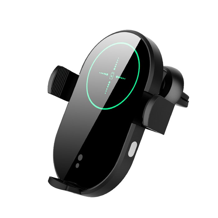 15W H8 car wireless charger custom LED light up logo Air Vent Touch Control Cell Phone Holder