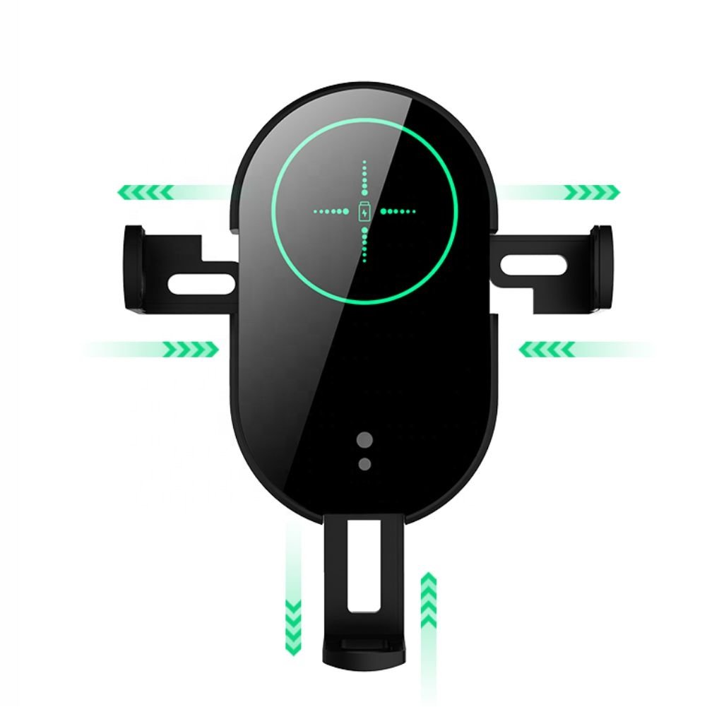 15W H8 car wireless charger custom LED light up logo Air Vent Touch Control Cell Phone Holder