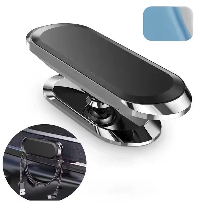 RTS Custom Alloy Super Strong 8 PCS Magnetic 360 Rotating Car Phone Holder for iPhone 15 Pro Max Magnet GPS Car Support Mount