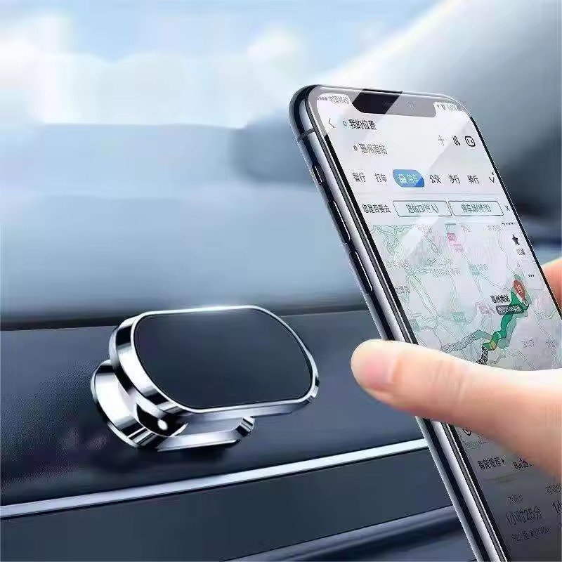 RTS Custom Alloy Super Strong 8 PCS Magnetic 360 Rotating Car Phone Holder for iPhone 15 Pro Max Magnet GPS Car Support Mount